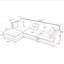 Canapé modulaire moderne en L avec repose-pieds et canapé 4 places-721537182