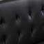 Lit polyvalent 2, structure en bois, pieds en acier inoxydable, lit en cuir noir avec structure,