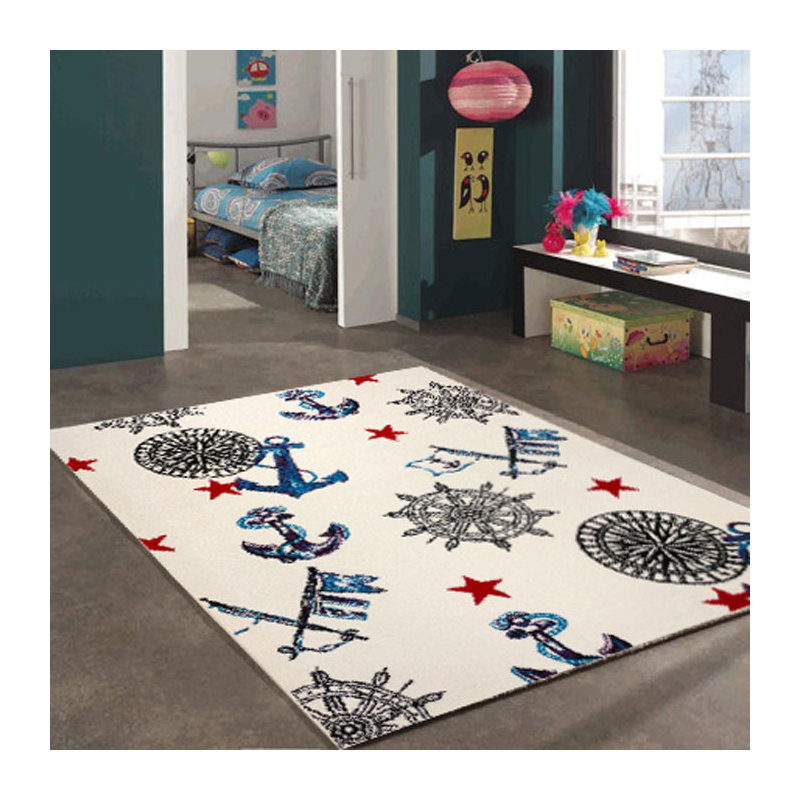 Tapis pour chambre d'enfant Jamison, Rectangle 3 pi 11 po x 5 pi 3 po