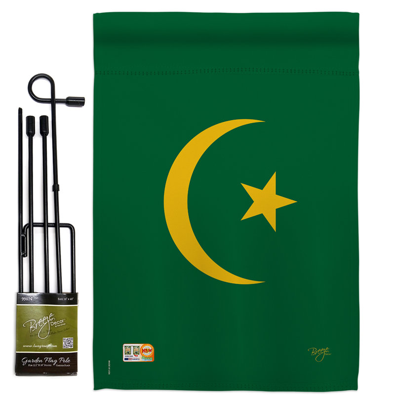 Double Sided 18.5'' H x 13'' W Polyester Flag Set