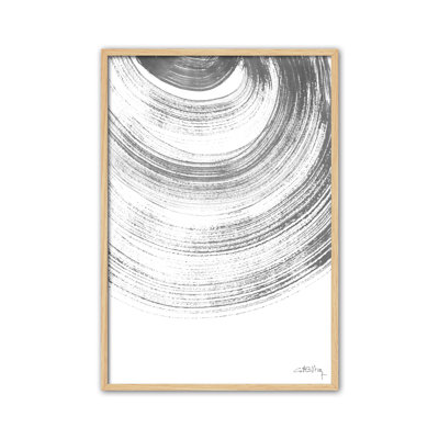 Ink V by Marta Castet-Bellocq - Single Picture Frame Painting