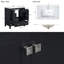 Élégant meuble-lavabo noir de 30 po avec portes à fermeture douce et rangement multifonctionnel-1582842655-1582842649
