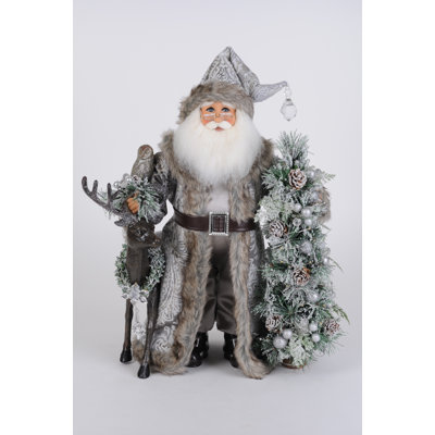 Père Noël sauvage enneigé
