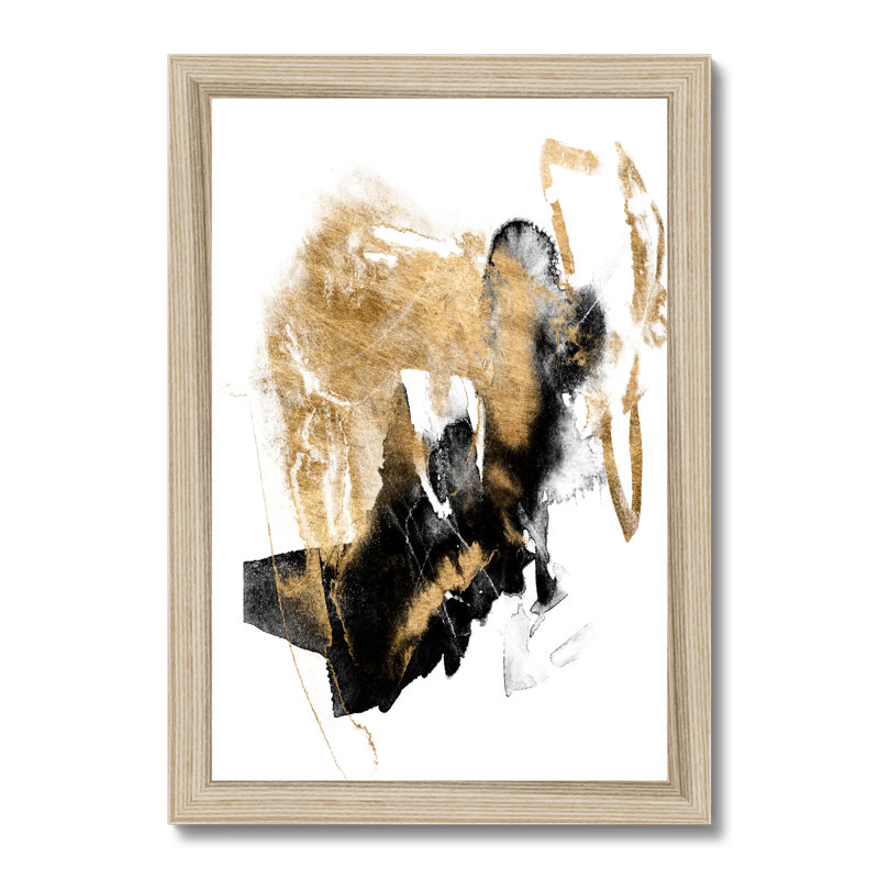 Splash I by Jennifer Goldberger - Print, 34cm H x 24cm W, Natural Wood Framed Paper Print