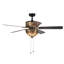 Ventilateur de plafond standard à 5 pales de 15 po avec chaîne de traction et ensemble d'éclairage inclus Isabeau