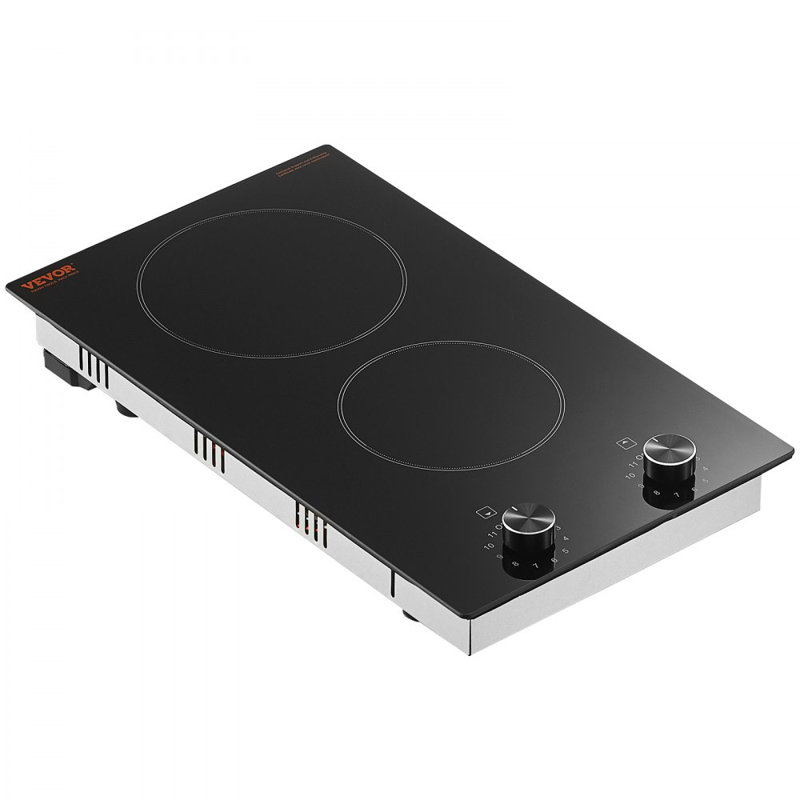Surface de cuisson électrique intégrée en céramique 2 brûleurs 20,1 x 11,6 po