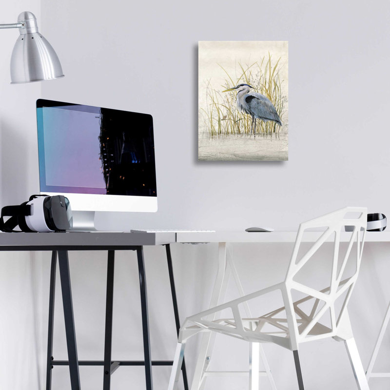 Art mural épique «Heron Sanctuary II» par Tim O'Toole, H 16 po x l 12 po x P 0,13 po