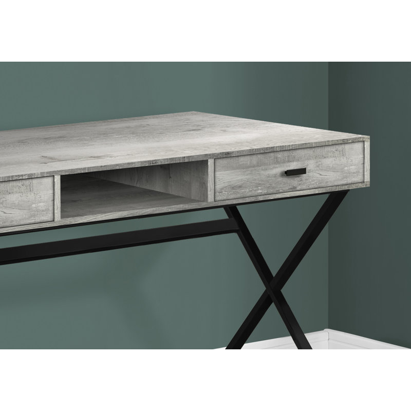 Bureau d'ordinateur (sans les chaises de bureau), Gris