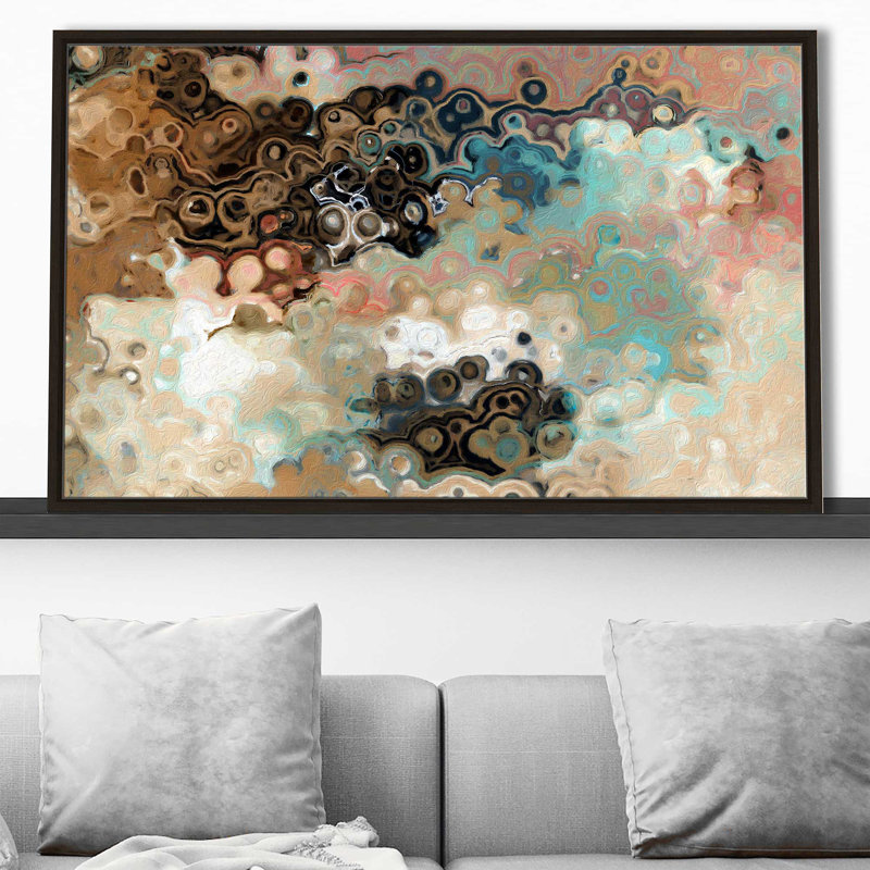 «Acts 18: 9 Speak» par Mark Lawrence - impression, Cadre flottant espresso, H 39,5 po x l 63,5 po x P 2 po