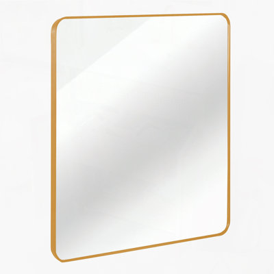 Metal Framed Square Bathrrom Mirror for Wall