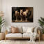 Cats Lykoi, art mural en métal brun-1169392898