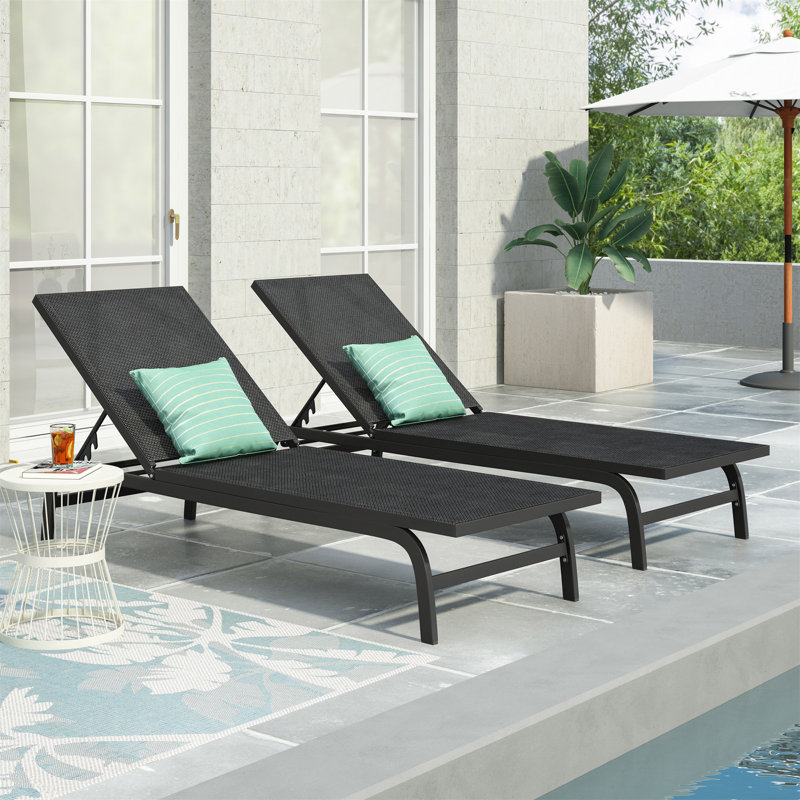 Chaise longue Finn, 2, Gris foncé