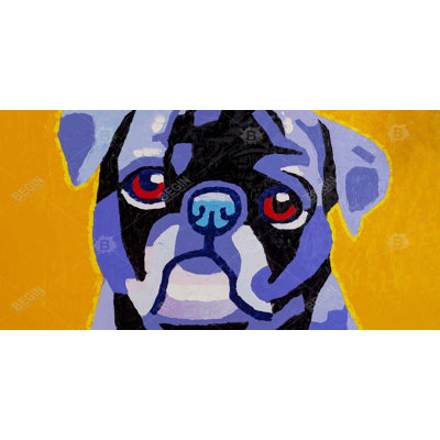 Flash the pug - 15.75"x31.50" Desk mat