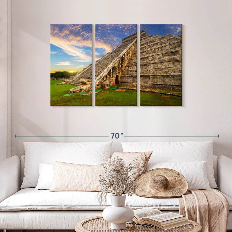 Adella Kukulcan Step Pyramid, 28" H x 45" W