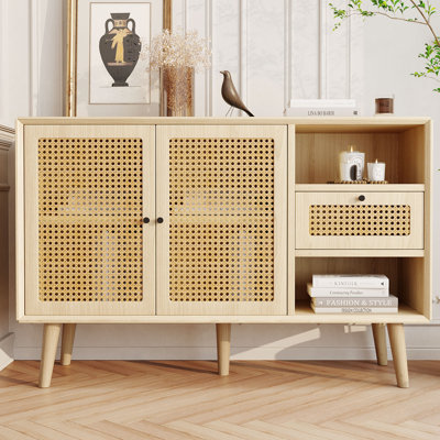 Alphon Solid Wood 1 -Drawer Rectangle Accent Chest