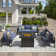 7 - Person Sofa Seating Group With Cushions And Fire Pit Table