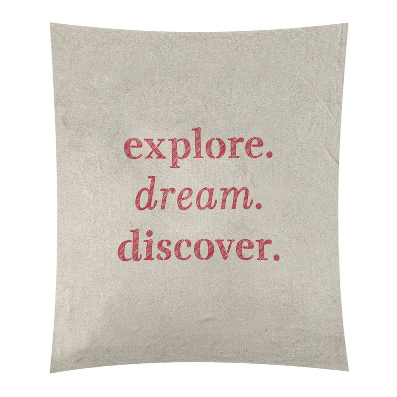 Tapisserie de polypropylène discover de rêve en polyester, H 27,5 po x l 37,5 po, Blanc / rouge