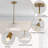 1-Light Ribbed Clear Glass Dome Chendelier