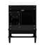 Meuble-lavabo noir de 24 po avec tablette à double couche, tiroirs à fermeture en douceur et panneaux 24 po Armoire avec support, pieds réglables-130094219