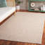Tapis de couleur unie en coton et jute touffeté à la main Alletha-505505768