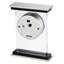 Bryant Analog Quartz Alarm Tabletop Clock in White/Black/Silver