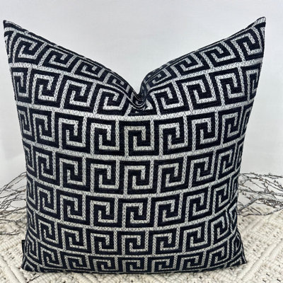 Abstract Black Square Cushion Cover