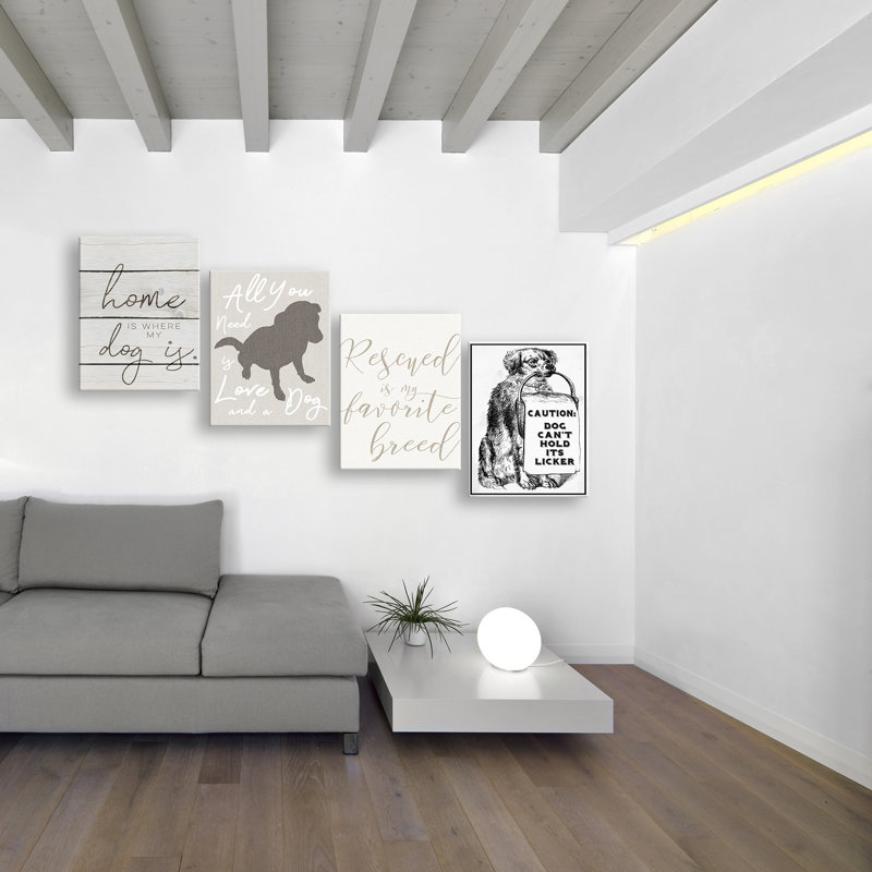 «Rescued Is My Favorite Breed Pet» par Daphne Polselli - reproduction d'art textuel, H 15 po x l 10 po x P 1,5 po