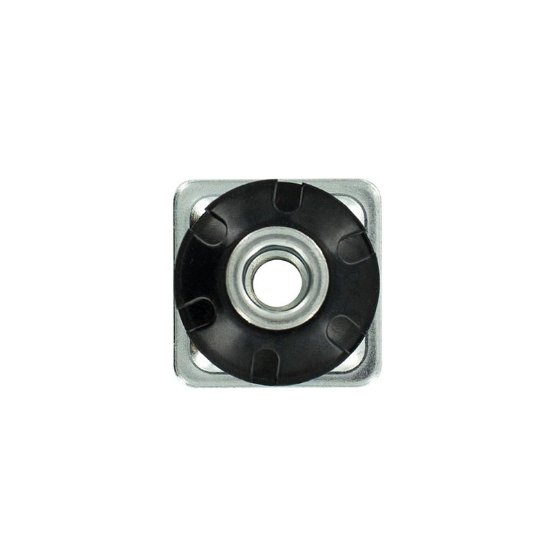 Insert de roulette à filetage étoile double Outwater Industries | Acier traité à la chaleur | Convient aux tubes carrés de 1-1 / 8 pouce de calibre 16 à 18 | FILETAGE: 3 / 8-16 | Paquet de 100