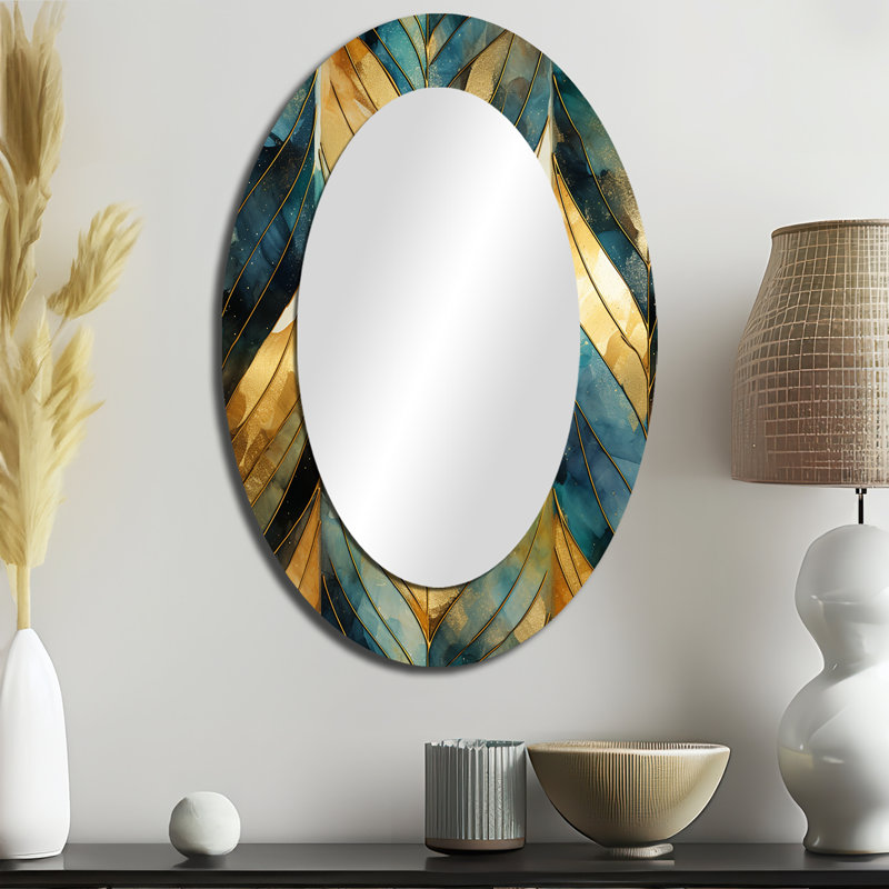 Somerford - Miroir mural Mid-Century, H 36 po x l 24 po
