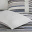 Ensemble de housse de couette 3 pièces en coton bleu marine / gris Serena-2068148425