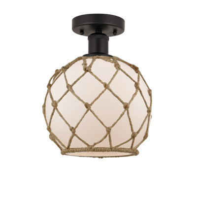 Larocque Glass Semi Flush Mount