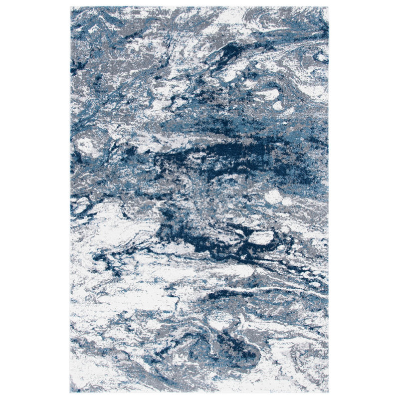 Byata 800 Performance Abstract Rug, Rectangle 4' x 6'