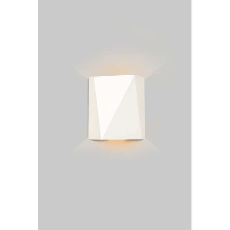 Calx LED Outdoor Flush Mount, Textured White, 2700K