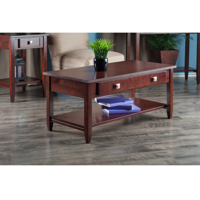 Mccrea Solid Wood Top Coffee Table