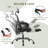 Oreste Home Office Desk Chair with Footrest, High-Back Mesh Rolling Swivel Reclining Chairs with Wheels, Comfortable Headrest, Lumbar Support, Comfy Arms for Home, Office, Gaming, Student-1805644193