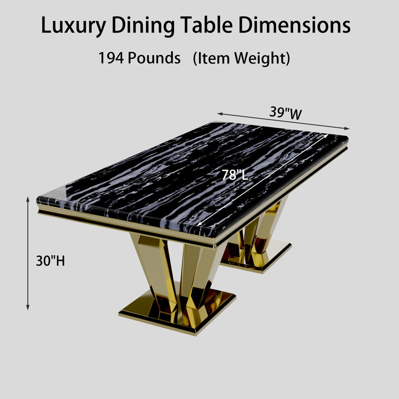 Xiangle Luxury Rectangular Dining Table