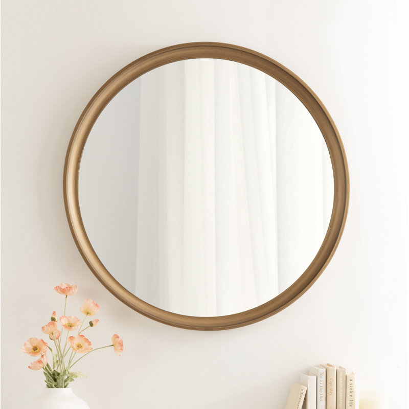 Miroir Zoie, 30 po x 30 po, Doré
