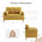 George 47’’ Chenille Tufted Loveseat Sofa With 2 Pillows And Storage Pockets Couches-945367721
