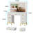 Exdol Vanity Set with Lighted Mirror-1347421989