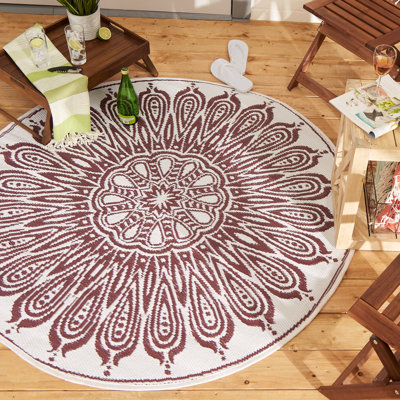 Yaritza Sunflower Outdoor Rug 5 Ft Round