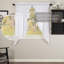 Paire de rideaux transparents 100% coton avec passe-tringle Andrade