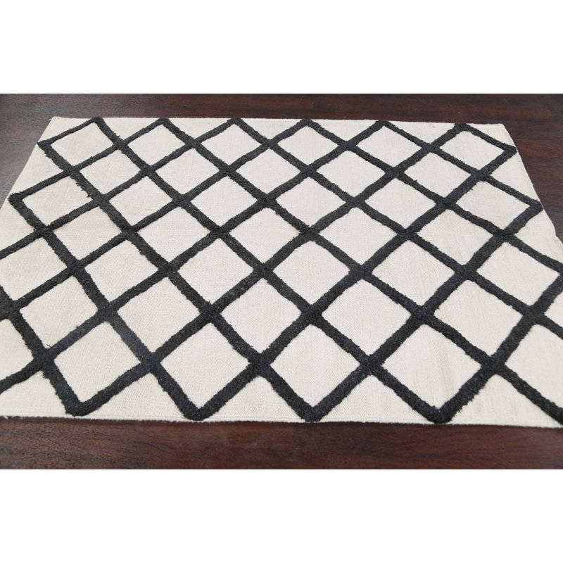 Geometric Indoor Rug, Rectangle 4' x 6'