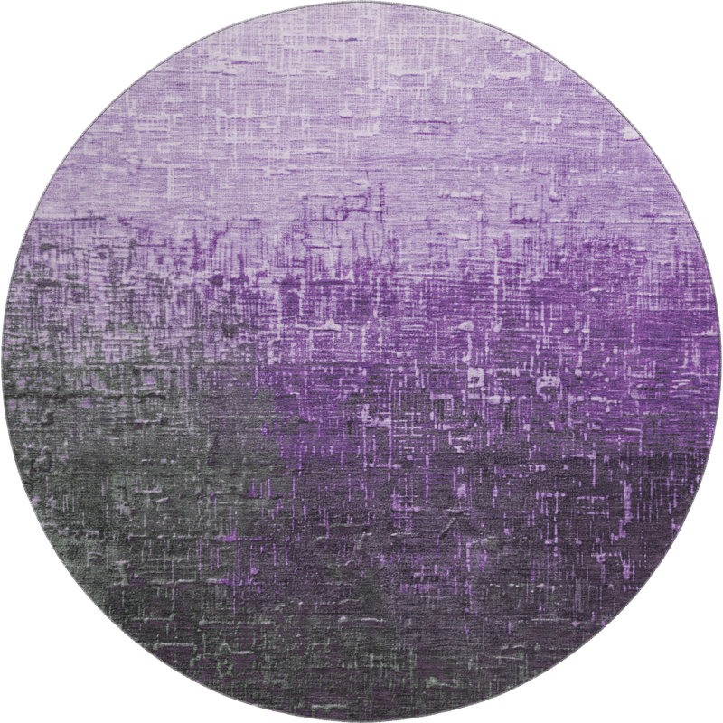 Tapis de qualité supérieure Corum AMF1066 lavable à la machine, Rond 8 pi