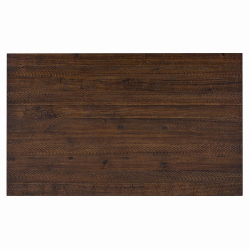 Ensemble de table de salle à manger de style rustique 6 pièces avec 4 chaises ergonomiques et un banc (noyer + blanc chalet)