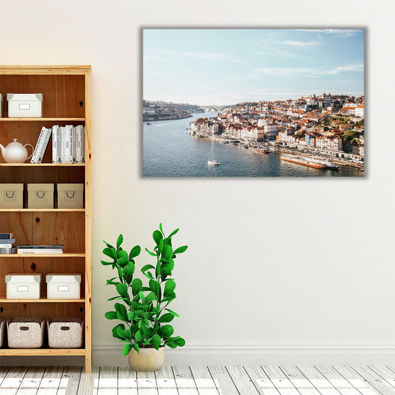 Porto II - reproduction d'art sur toile, H 20 po x l 30 po