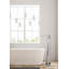 Robinet de robinet de baignoire à fixation au sol à poignée simple avec douche à main en nickel brossé-58622068