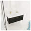 Meuble-lavabo mural 48 po avec lavabo, lavabo à rebords épais en résine