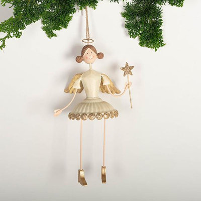 8.5'' Metal Shatterproof Hanging Figurine Ornament