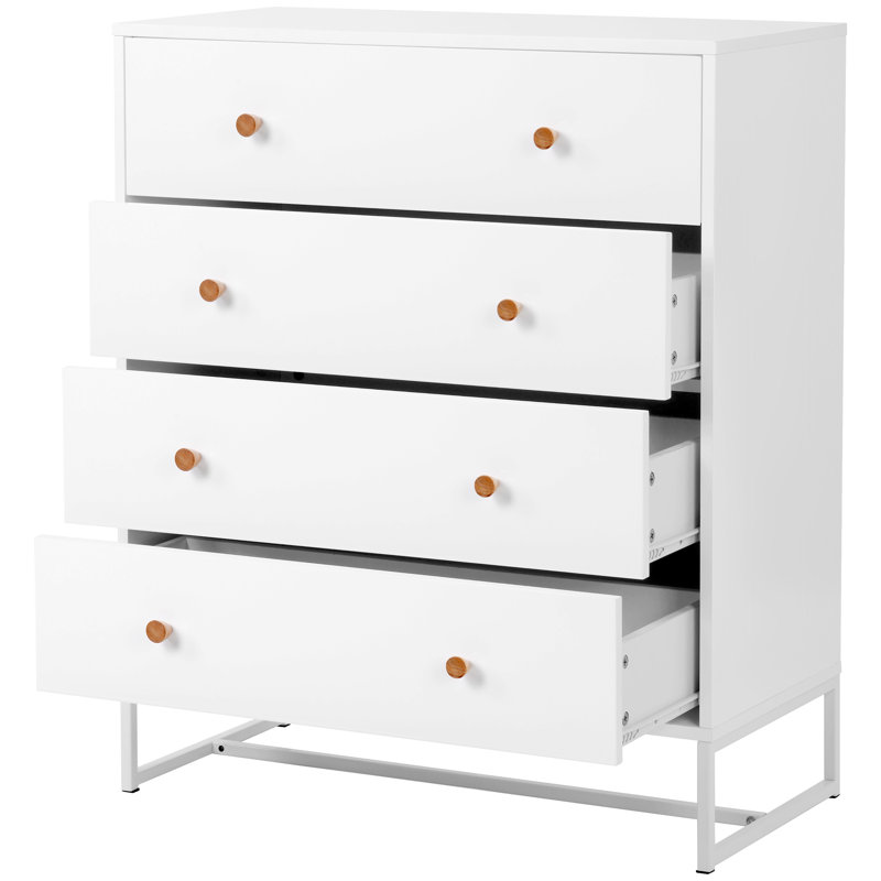 Camaron Steel 80 cm W Chest of 4 Drawers