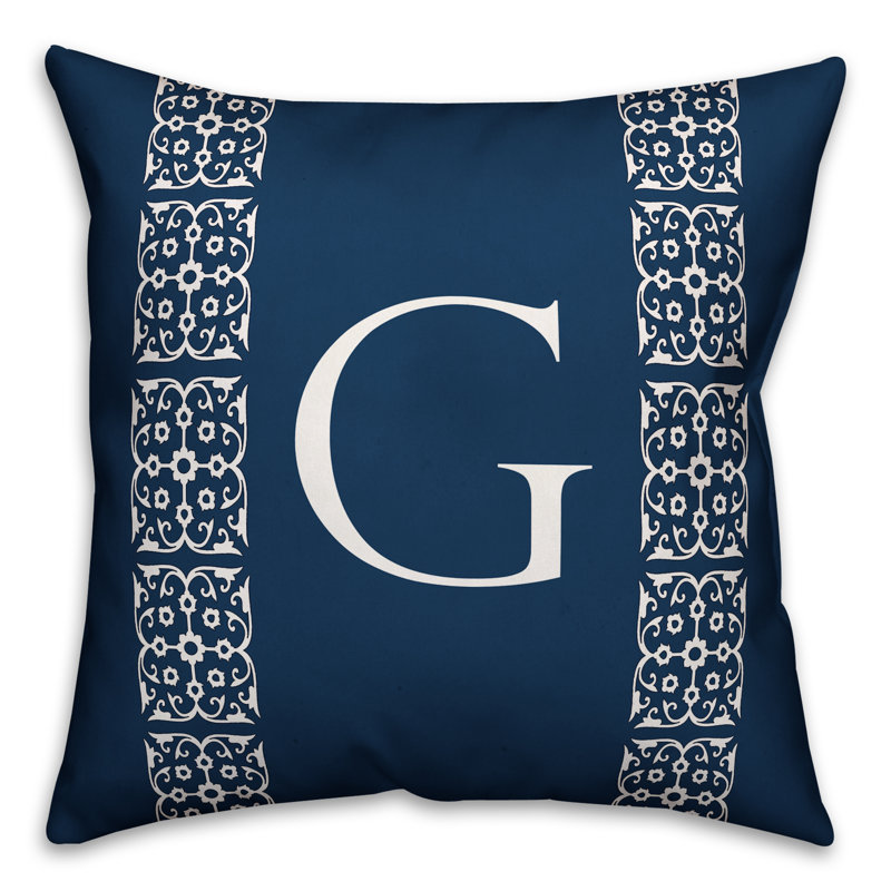 Reversible Throw Pillow, G